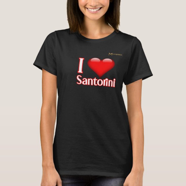 T-shirt J'aime Santorin (Devant)
