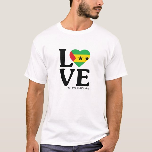 T-shirt J'aime Sao Tome-et-Principe (Devant)