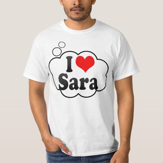 T-shirt J'aime Sara (Devant)