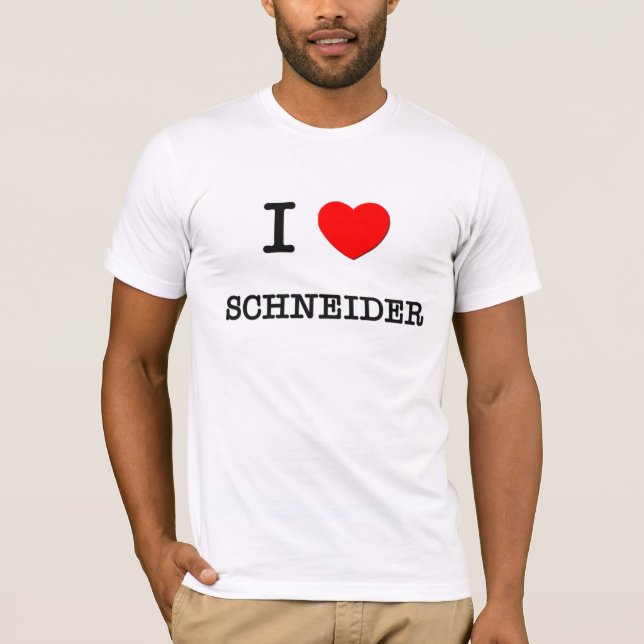 T-shirt J'aime Schneider (Devant)
