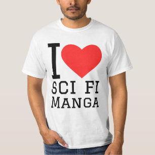 T-shirt J'aime sci fi manga