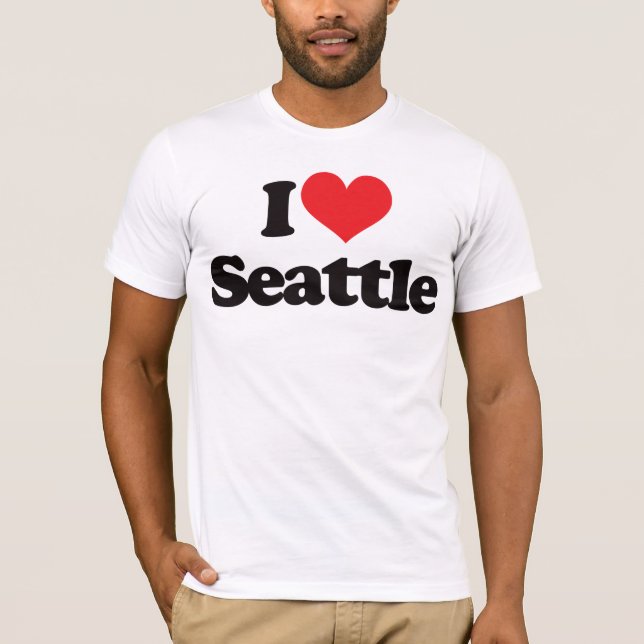 T-shirt J'aime Seattle (Devant)