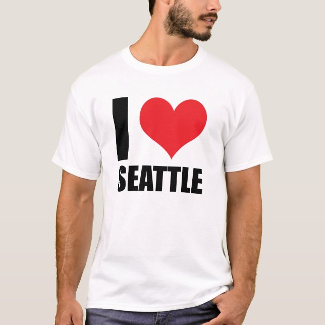 T-shirt J'aime Seattle (Devant)