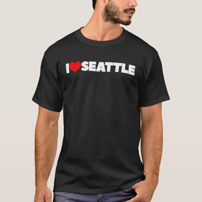 T-shirt J'aime Seattle (Devant)