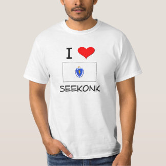 T-shirt J'aime Seekonk le Massachusetts