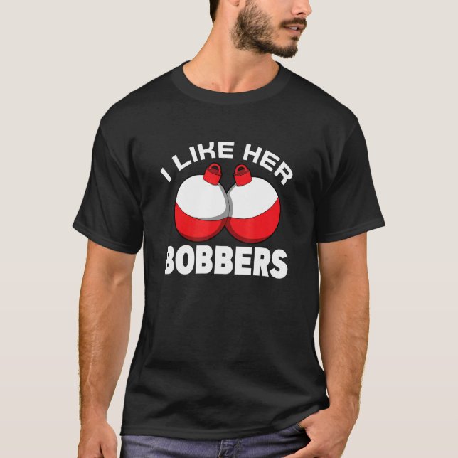 T-shirt J'aime ses flotteurs - pêche - texte drôle - pêche (Devant)