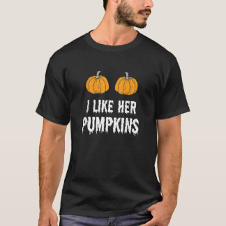 T-shirt J'aime Ses Vêtements De Citrouilles Hommes Drôle D
