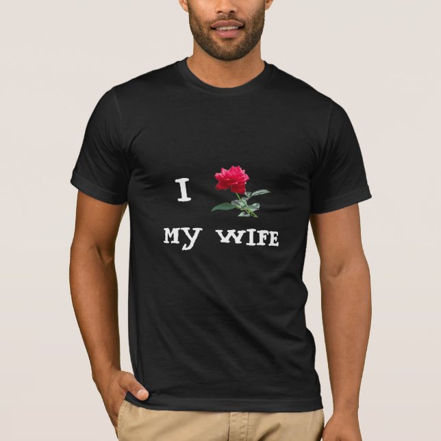 T-shirt J'aime (s'est levé) mon épouse (Devant)