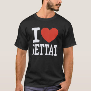 T-shirt J'aime SETTAT Cité Coeur Graphique Souvenir Voyage
