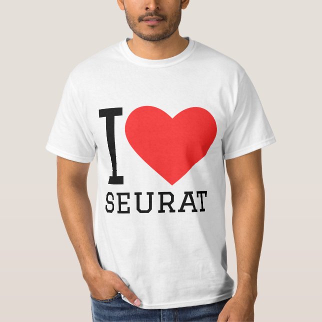 T-shirt J'aime seurat (Devant)