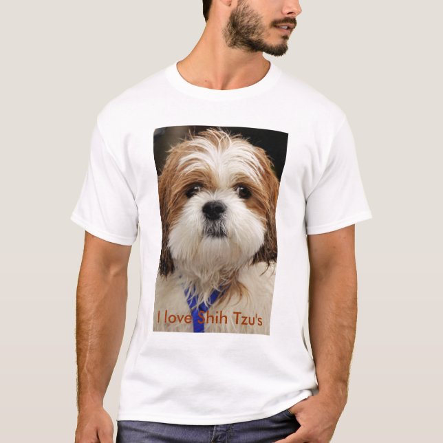 T-shirt J'aime Shih Tzu (Devant)