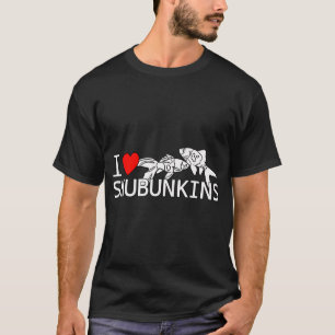 T-shirt J'aime Shubunkin Poisson Rouge Aquarium Poisson Ro