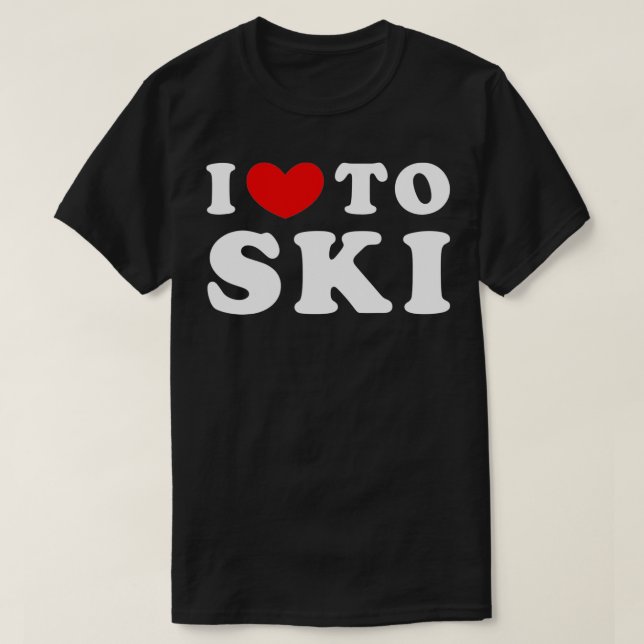 T-shirt J'Aime Skier J'Aime Skier (Design devant)
