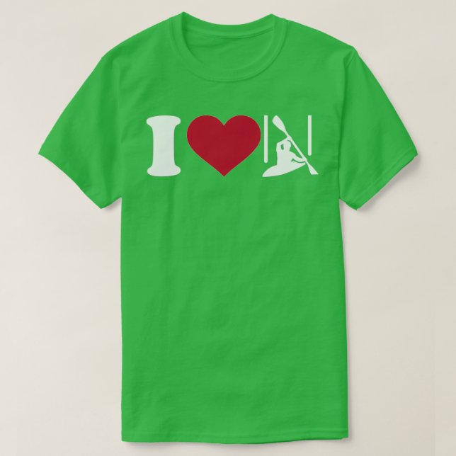 T-shirt J'aime slalom canoë 3 (Design devant)
