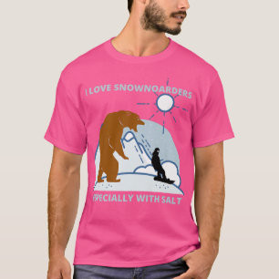 T-shirt J'aime Snowboarders drôle sarcastique chasse aux o