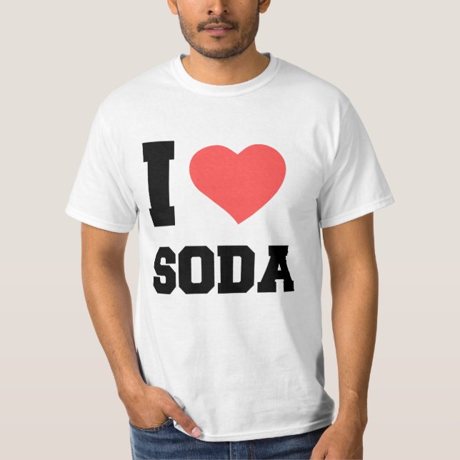 T-SHIRT J'AIME SODA (Devant)