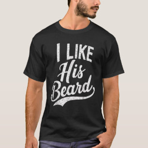 T-shirt J'aime son barbu couples assortis vintage papa