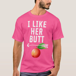T-shirt J'Aime Son Fessier Elle Aime Ma Barbe Femmes Coupl