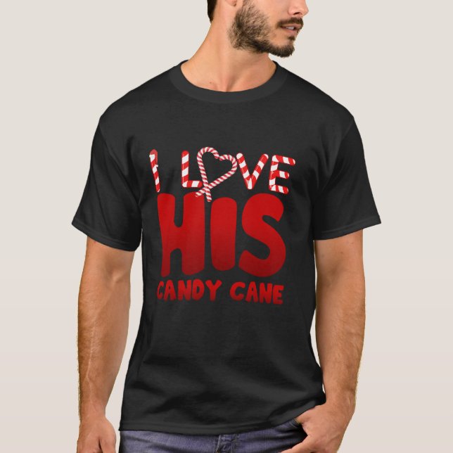 T-shirt J'Aime Son Sucre de canne J'Aime Ses Candies Match (Devant)