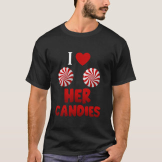 T-shirt J'Aime Son Sucre de canne J'Aime Ses Candies Match