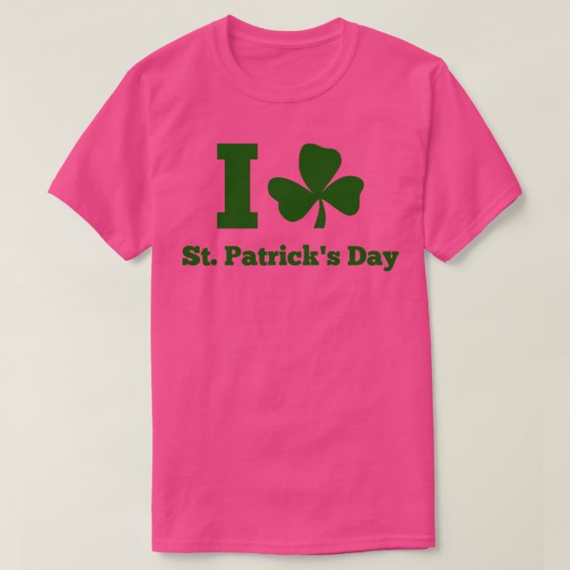 T-shirt J'AIME ST PATRICK DAY green (Design devant)