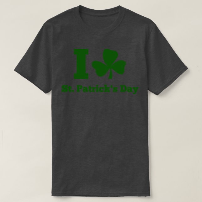T-shirt J'AIME ST PATRICK DAY green (Design devant)