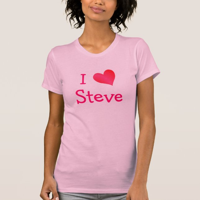 T-shirt J'aime Steve (Devant)
