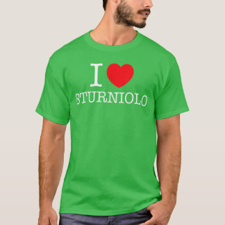 T-shirt J'aime Sturniolo Cœur Nom Personnalisé Sturniolo