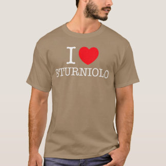T-shirt J'aime Sturniolo Cœur Nom Personnalisé Sturniolo