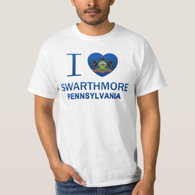 T-shirt J'aime Swarthmore, PA (Devant)