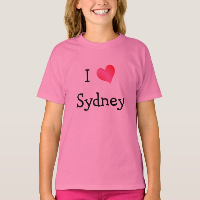 T-shirt J'aime Sydney (Devant)