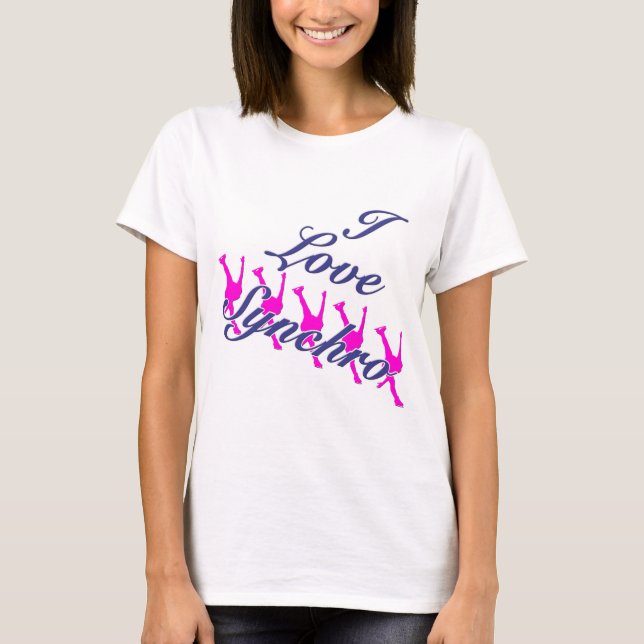 T-shirt J'aime synchro (Devant)