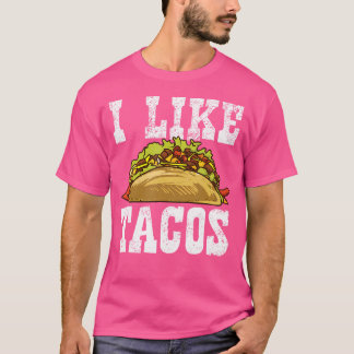 T-shirt J'Aime Tacos Pour Taco Lover Taco