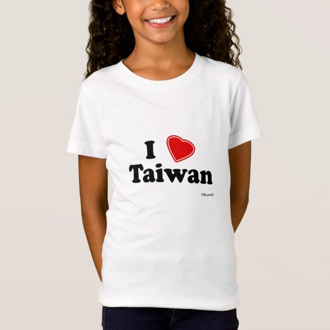 T-Shirt J'aime Taïwan (Devant)