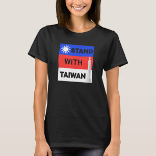 T-shirt J'Aime Taïwan Drapeau Taïwanais P