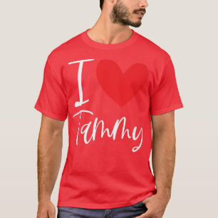 T-shirt J'aime Tammy Nom Personnalisé Fille Femme Bff Amie