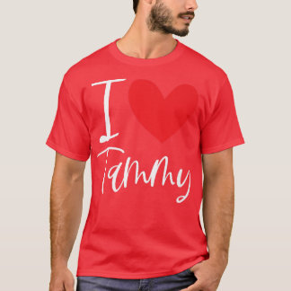 T-shirt J'aime Tammy Nom Personnalisé Fille Femme Bff Amie