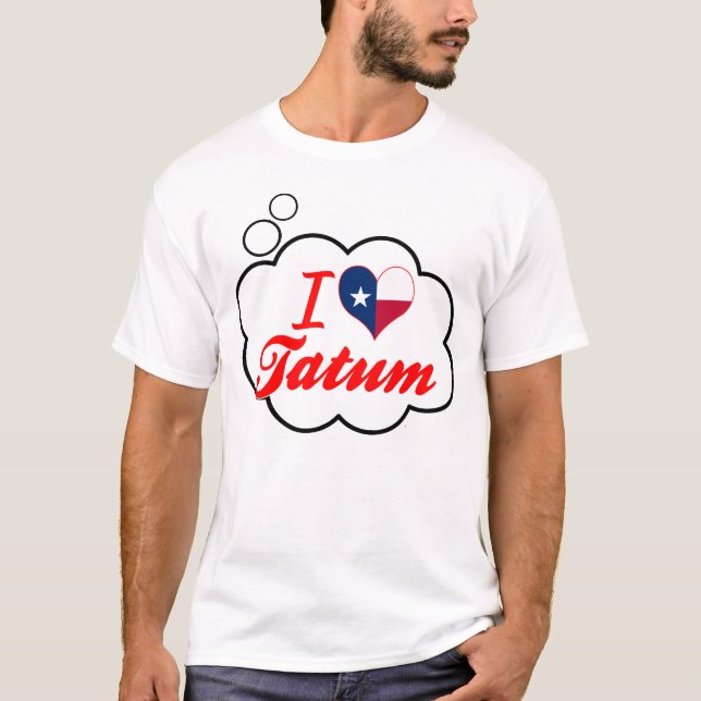 T-shirt J'aime Tatum, le Texas (Devant)