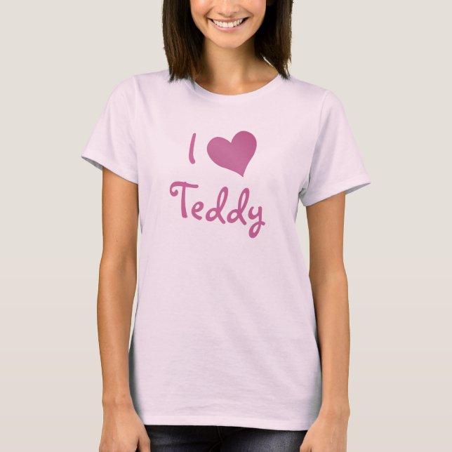 T-shirt J'aime Teddy (Devant)