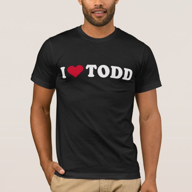 T-SHIRT J'AIME TODD (Devant)
