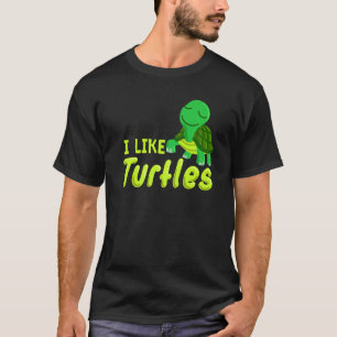 T-shirt J'Aime Tortues Tortues de mer Tortue Biologie Mari