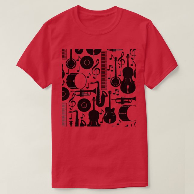 T-shirt J'aime tous les instruments de musique (Design devant)