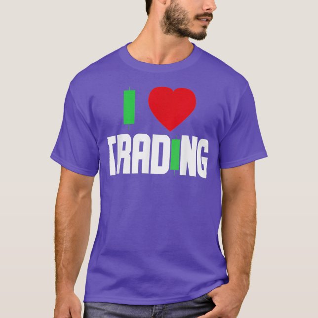 T-shirt J'aime Trading Stock Trading Day trader Stock (Devant)