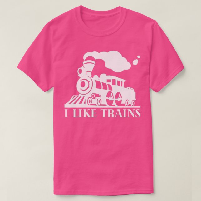 T-shirt J'Aime Trains Train Driver Don 2 (Design devant)