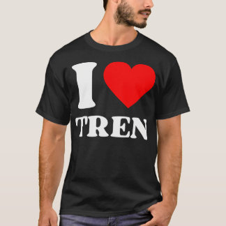 T-shirt J'Aime Tren. Trenbolone Steroids Gym Humour mème.