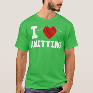 T-shirt J'aime tricot KnittingTShirt