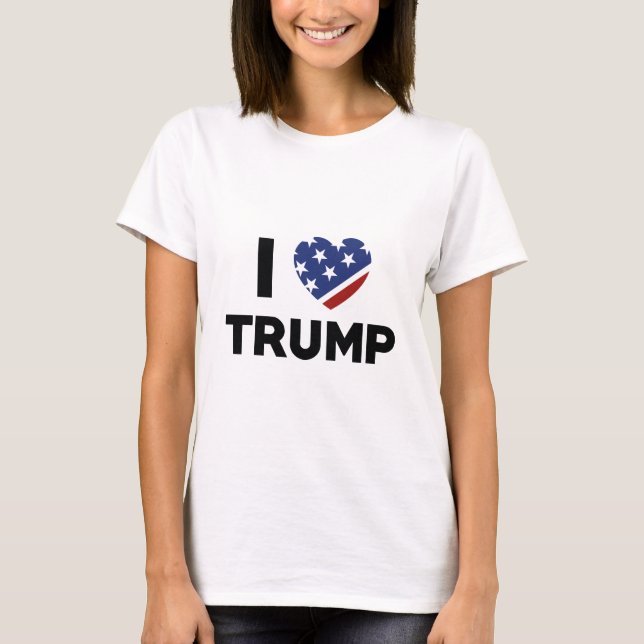 T-shirt J'aime Trump (Devant)