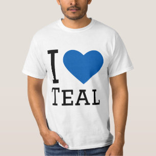 T-shirt J'aime turquoise