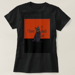 T-shirt J'aime un chat noir