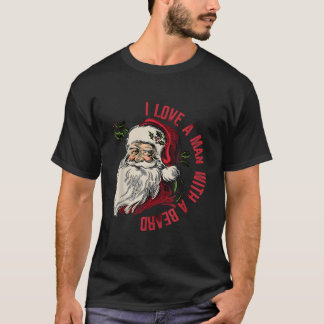 T-shirt J'aime un Père Noël avec une barbe